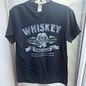 Chris Stapleton Whiskey T-Shirt Black Size M Country Music graph